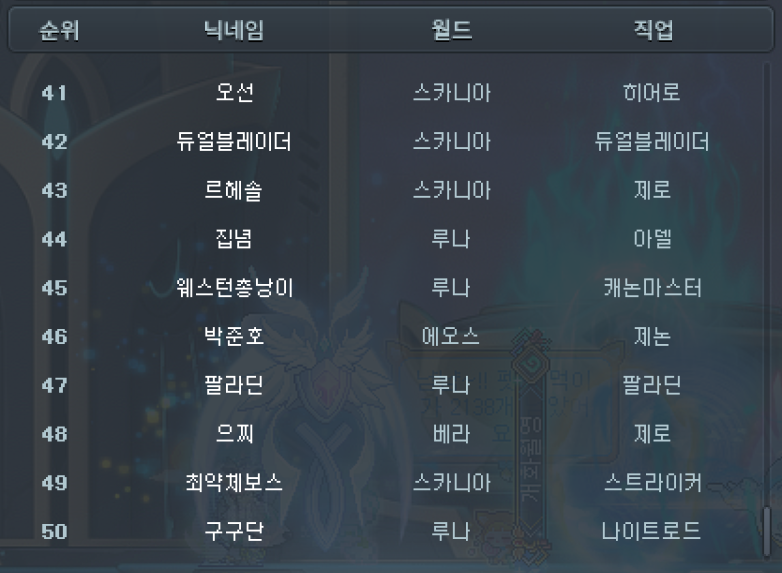 41~50위 스크린샷