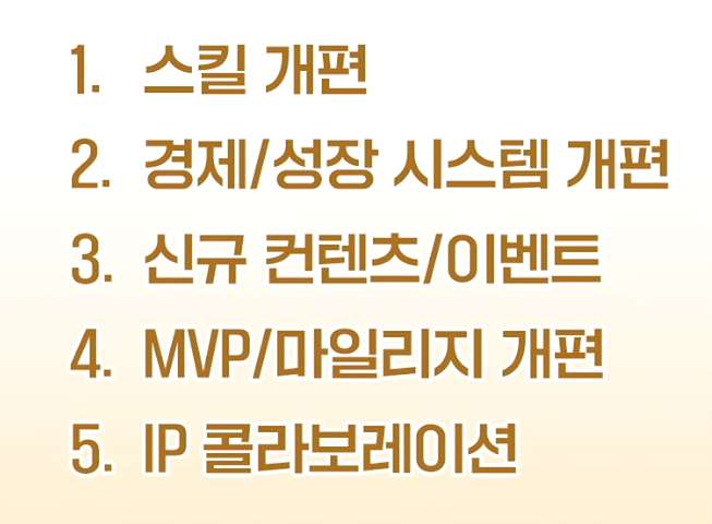 메이플NOW 5대 핵심 발표 목차